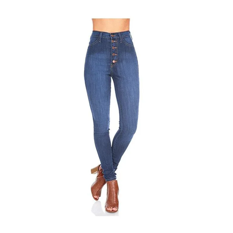 

2018 New Spring and Autumn Fashion Casual Jeans Women Pencil Pants High Waist Jeans Sexy Slim Elastic Skinny Jeans Plus Size