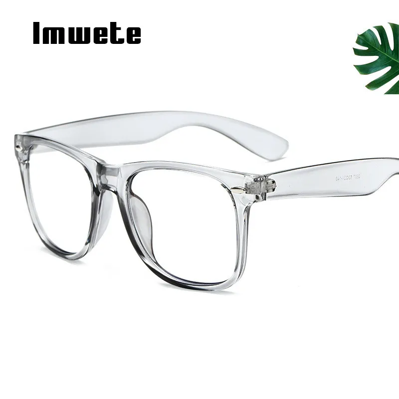 

Imwete Classic Men Anti Blue Light Glasses Frame Women Clear Lens Eyeglasses Frames Ladies Candy Color Optical Spectacle Frame