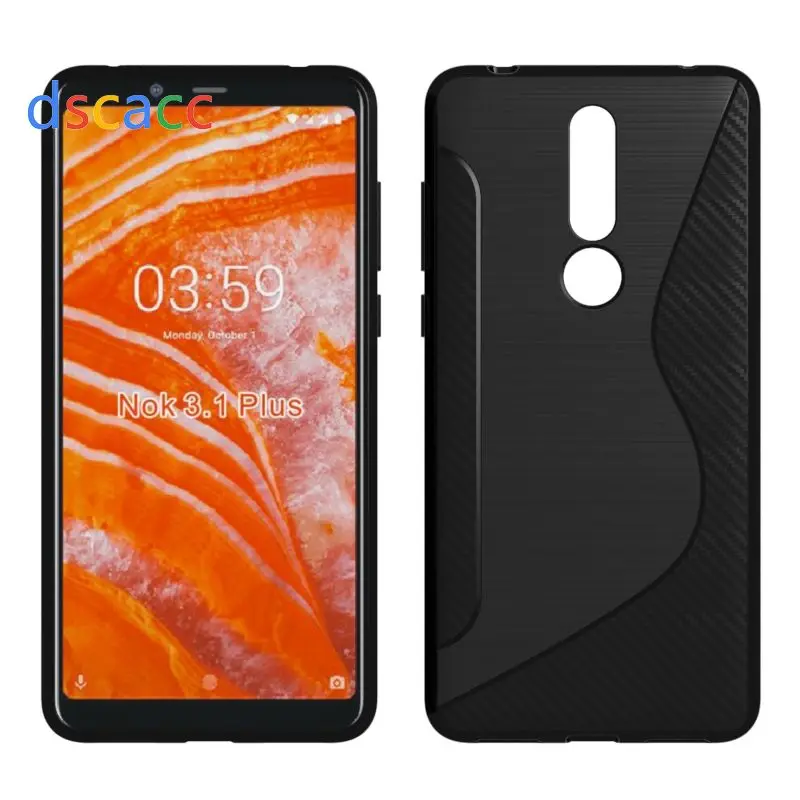 Чехол DSCACC S line из ТПУ противоскользящий тонкий мягкий чехол для NOKIA 7 2 6 4 3 X71 8 1 PLUS A9