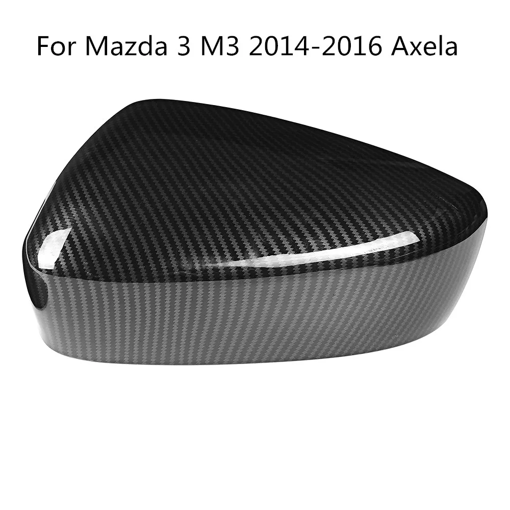 1 пара подходит для Mazda 3 M3 Axela 2014 2015 2016 цветное зеркало заднего вида из углеродного