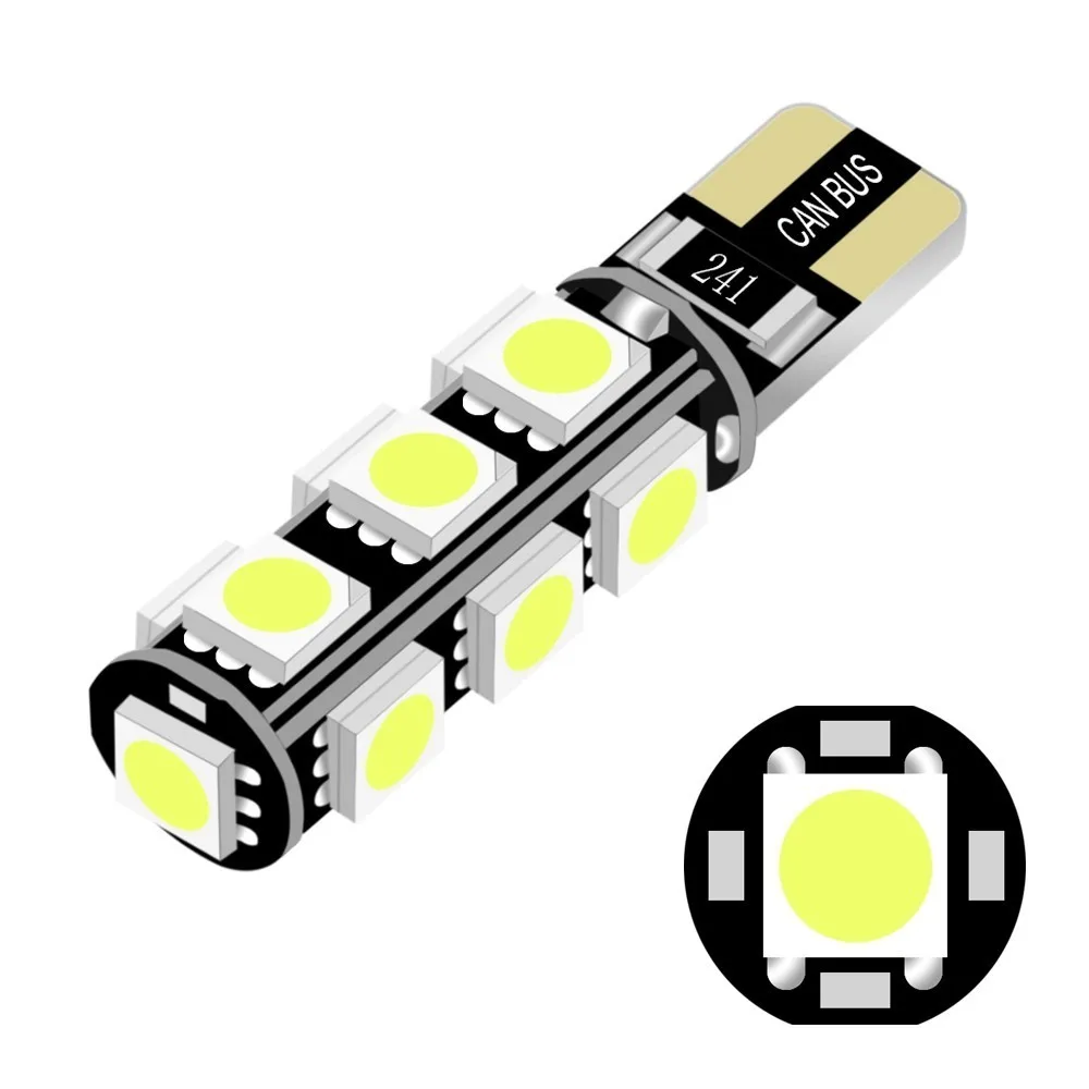 2 шт. T10 Canbus 13smd автомобильный светильник W5w 194 168 ошибка Клин для лампочек лампа