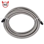 Тормозной шланг evil energy AN346810, плетеный из нержавеющей стали, фторопластовый шланг для гонок, шланг для топлива, масла, охладитель масла, серебристый