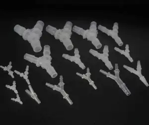 Подходящая труба ID от 2 мм до 15 мм, зазубристый Y-образный, равный материал, PPGPPS труба, пластиковые фитинги, соединители для аквариума, медицинский