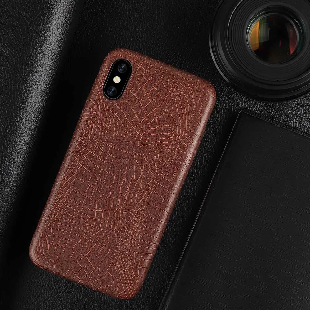 Чехол для телефона из искусственной кожи iphone 11 Pro Max чехол крокодиловой мягкая