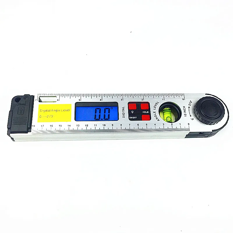 250mm Digital Angle Finder Gauge 0-270 Degree Protractor Ruler Miltre meter Spirit Level Back-Light |