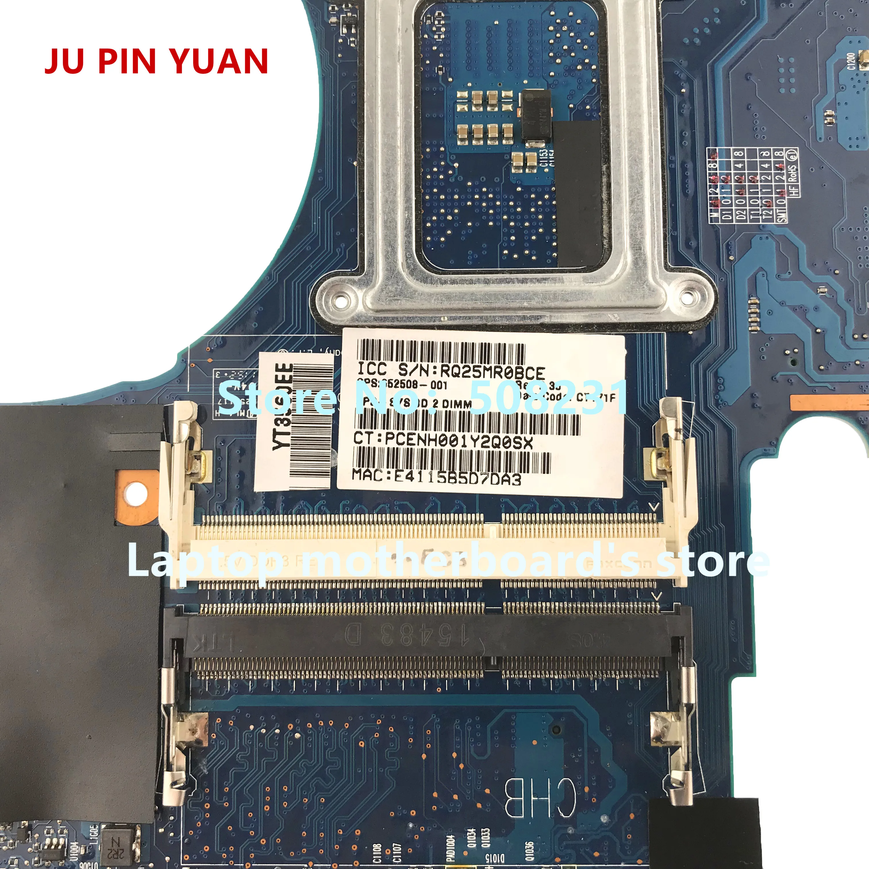 JU PIN YUAN 652508-001 652508-501 для HP Elitebook 8760W series Материнская плата ноутбука QM67 все функции