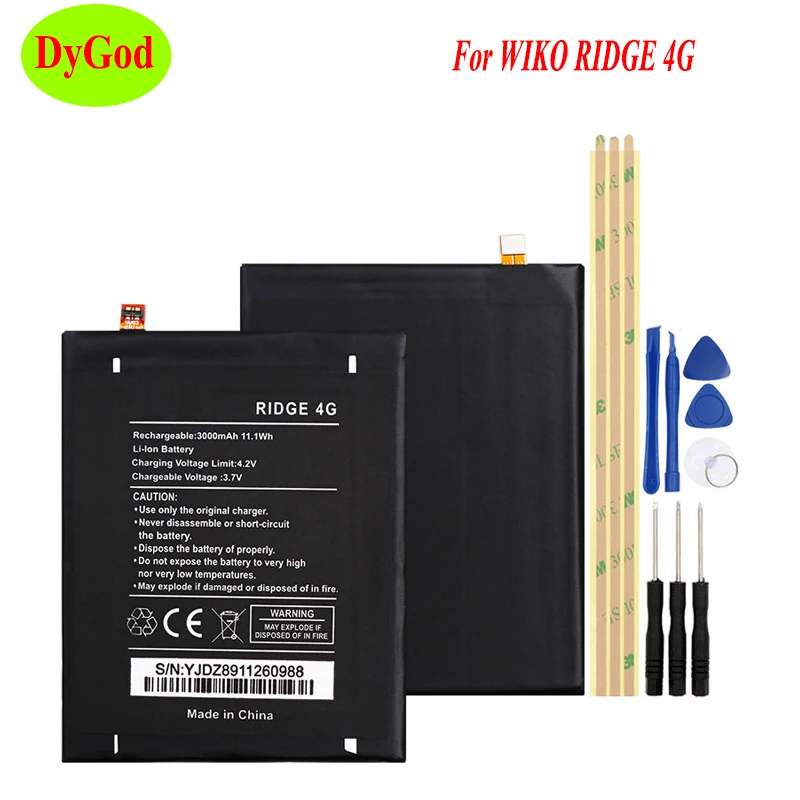 DyGod 3000 мАч для WIKO RIDGE 4G запасная батарея батареи Bateria смартфон|Аккумуляторы