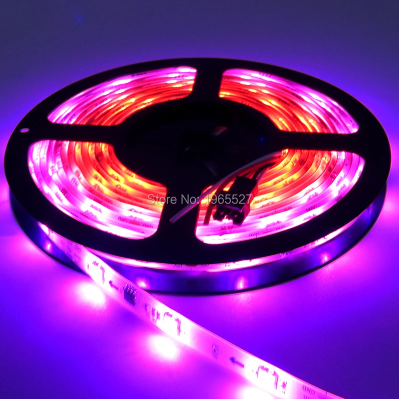 12 В 30 светодиосветодиодный s/m RGB WS2811 Пиксельная Светодиодная лента, 5050 SMD RGB светодиодный пикс./м с 10 шт. WS2811 IC,5 м/рулон, белая печатная плата, Водонепроницаемая IP65