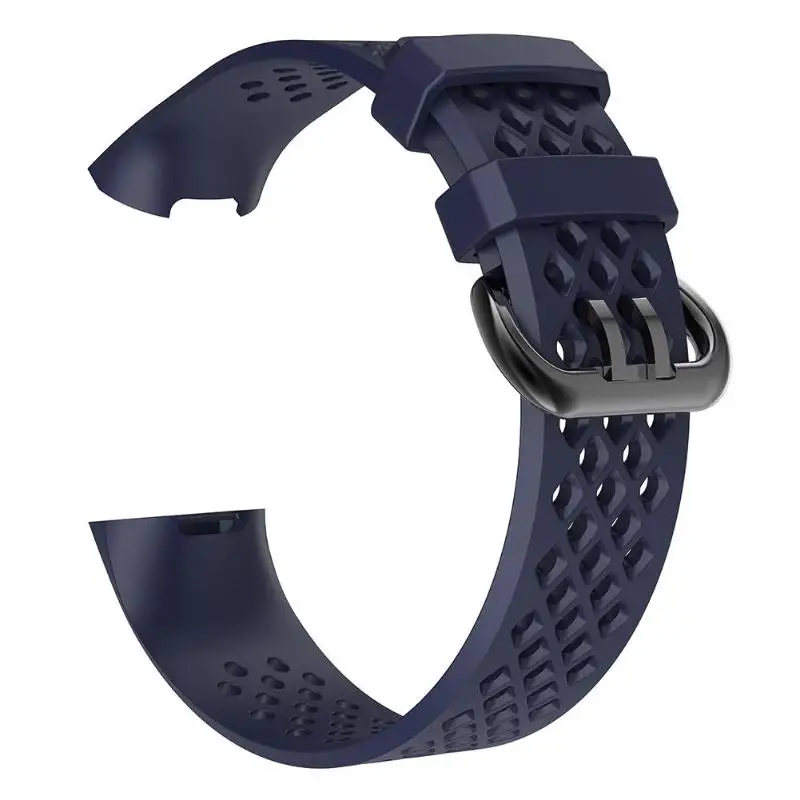 Силиконовый пористый дышащий ремешок на запястье для Fitbit Charge 3 L|Смарт-аксессуары|