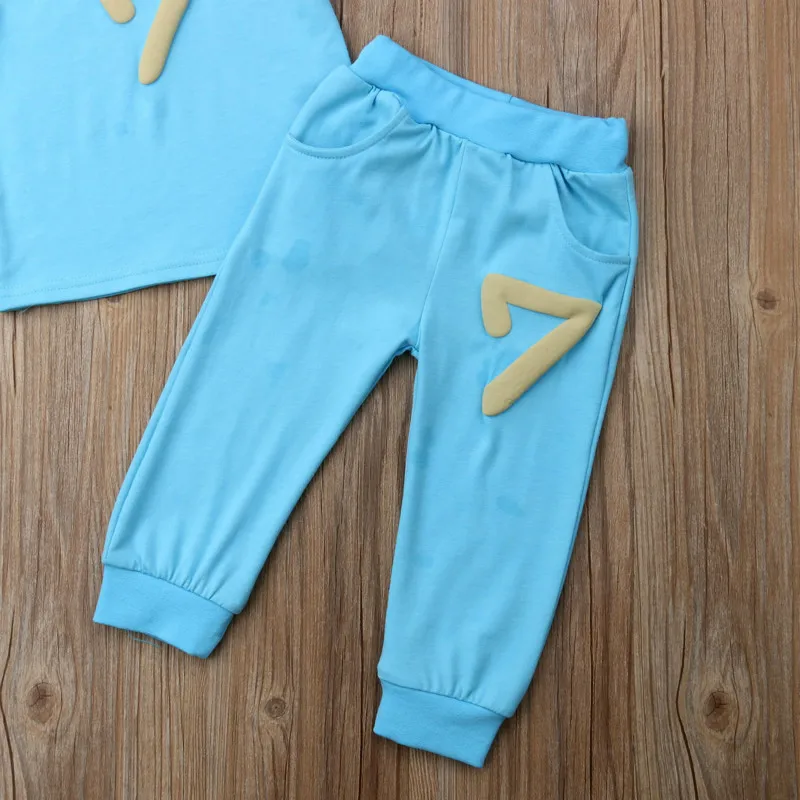 Toddler Kids Baby Girls Boys T-shirt Tops Long Leggings Pants Outfit Summer 0-4Y leisure various styles children sets sport | Детская