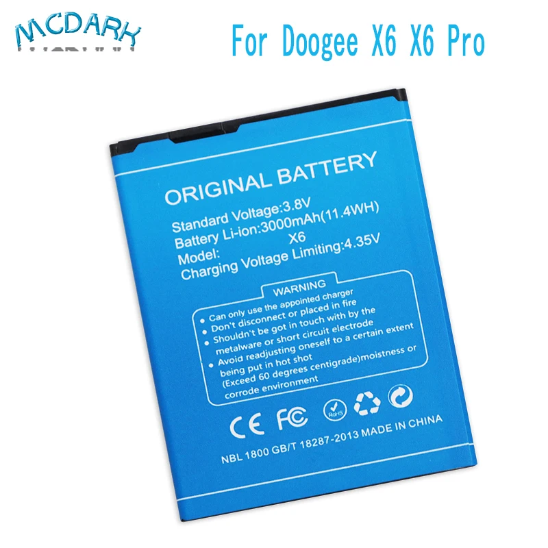 Для DOOGEE X6 Батарея высокое качество 3000 мАч аккумулятор Bateria Batterij Pro|3000mah battery|battery for
