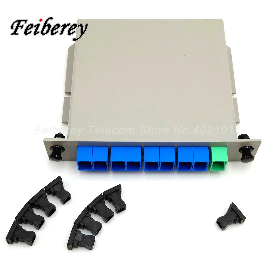 

Fibre Optique Splitter 1x8 SC UPC Fibra Optica 8 Channels Planar Light Wave Circuit FTTH PLC Splitter 1x8 with SC UPC Connector