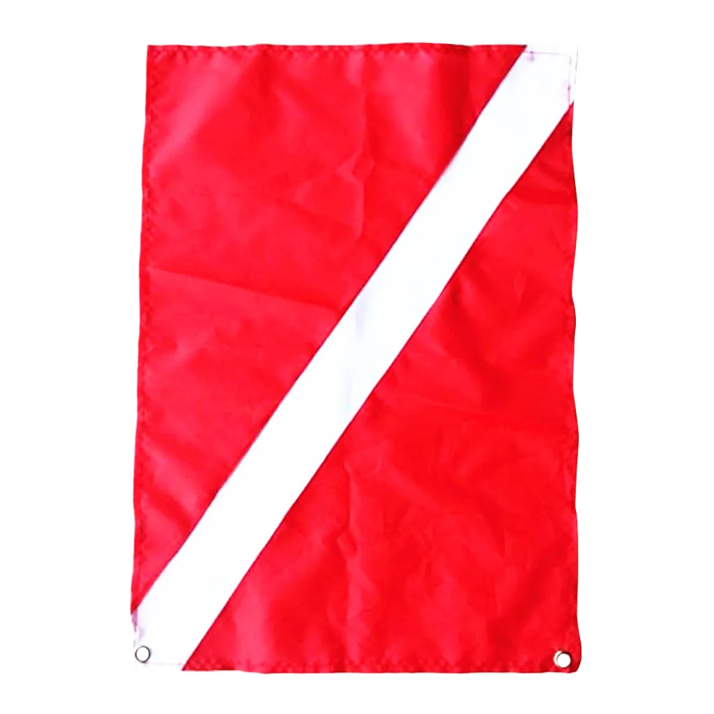 70 x 60 cm Performance Red White Polyester Diver Down Flag Kayak Boat Marker Safety Signal International Diving Supplies | Спорт и