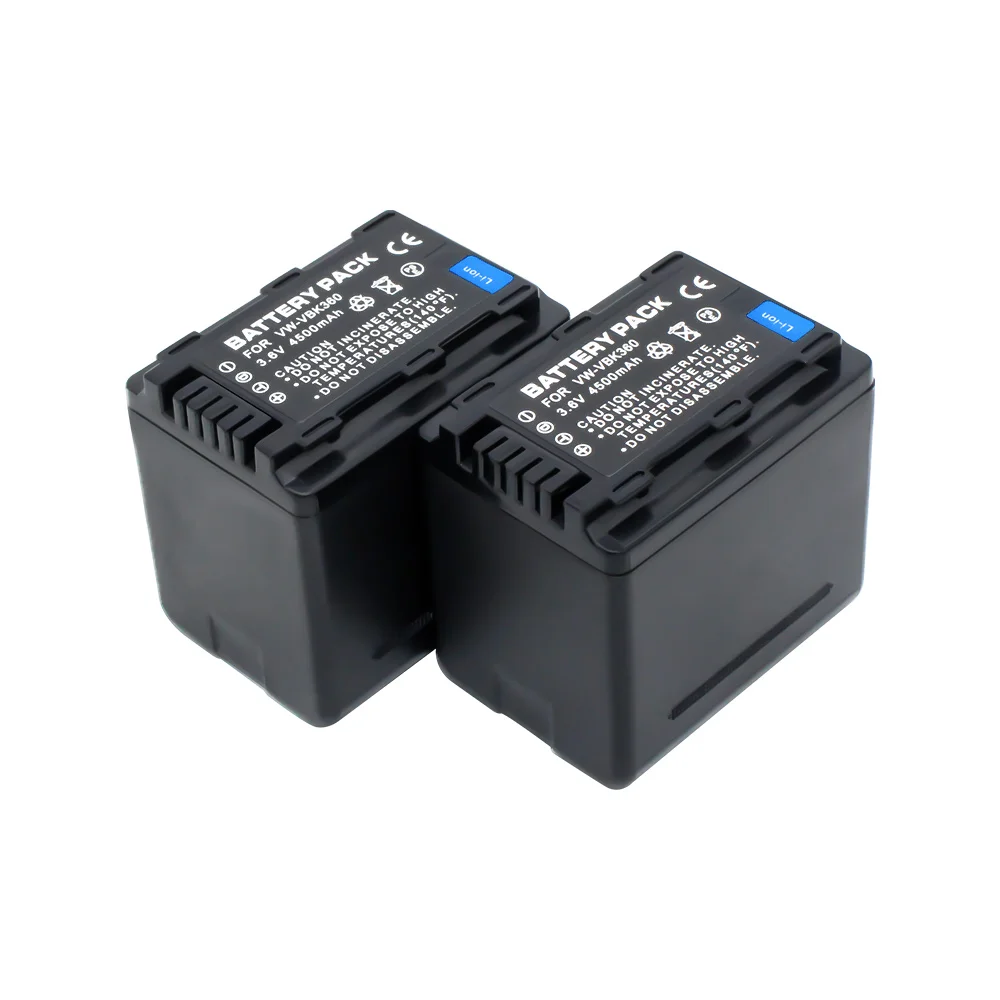 VW VBK360 2x литий ионный аккумулятор + 1x зарядное устройство для Panasonic HDC TM40 TM41 TM55 TM60 TM80