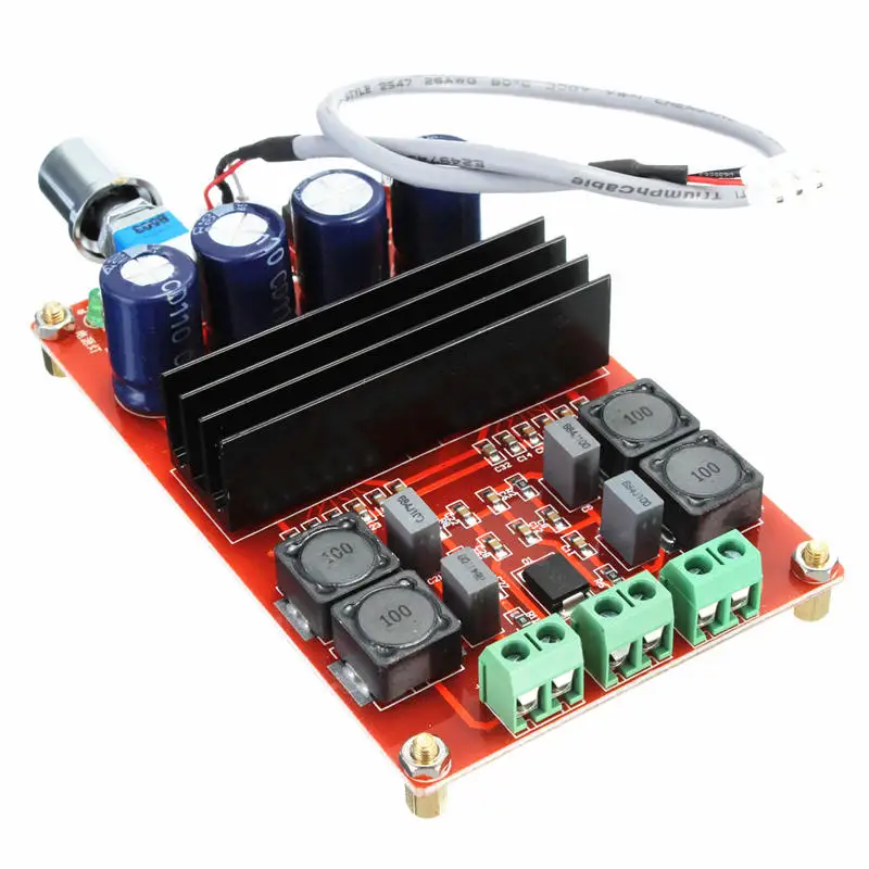 LEORY 1 шт. TPA3116 2*100 W D2 двухканальный цифровой аудио усилитель доска 12 V-24 V для Arduino |