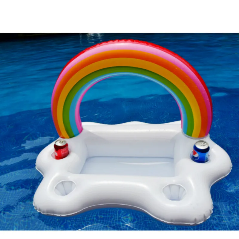Надувной матрас держатель для чашки напитков в Радужном облаке летние игрушки