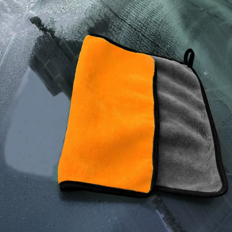 

Size 30*30CM 800GSM Car Wash Microfiber Towel Car Cleaning Drying Cloth Hemming Car Care Cloth Super Absorbent Car Wash Towel