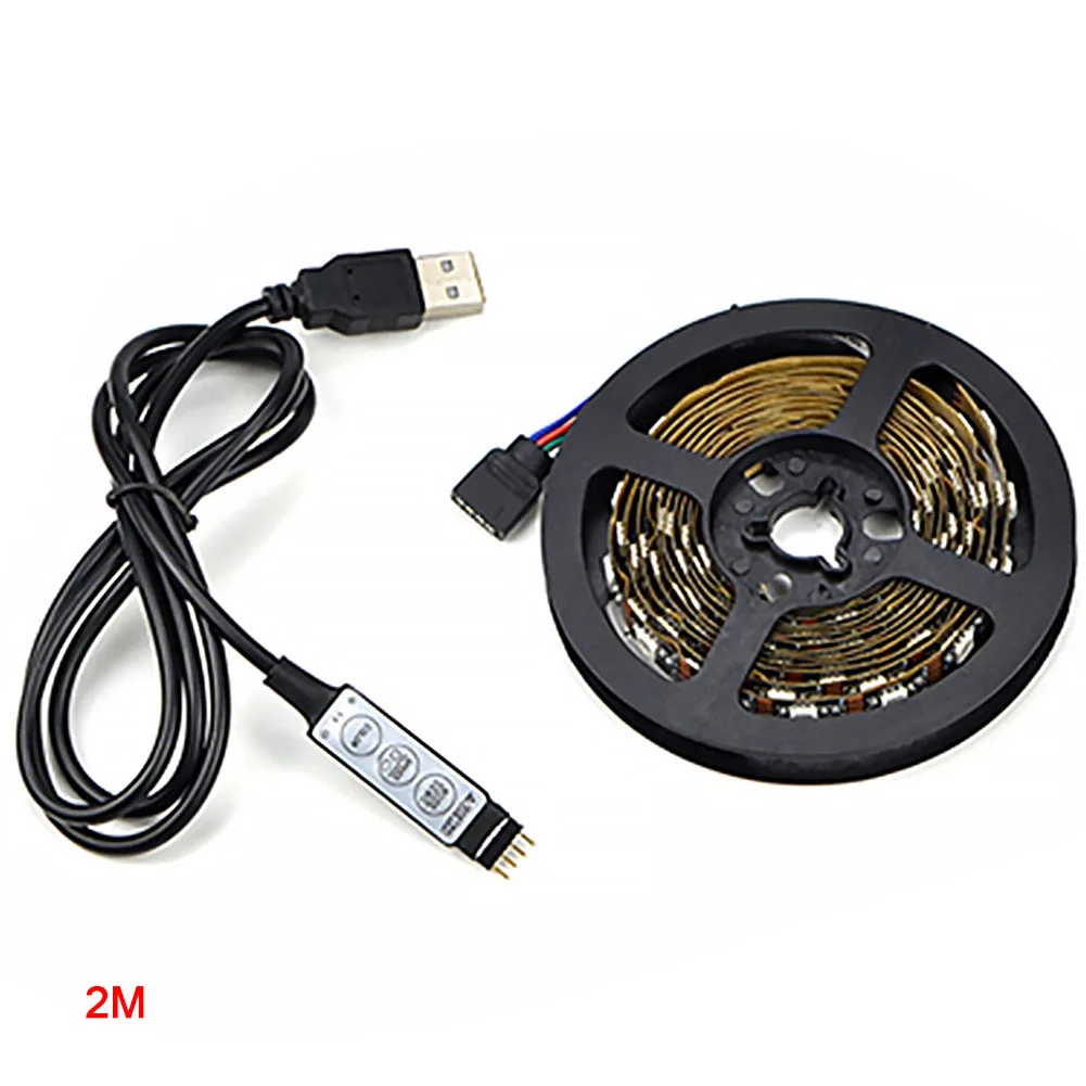 USB 1-5M RF Controler Flexible LED Tape Waterproof RGB Stripe Light Home Decorative TV Backlight RFID Blocking | Лампы и освещение
