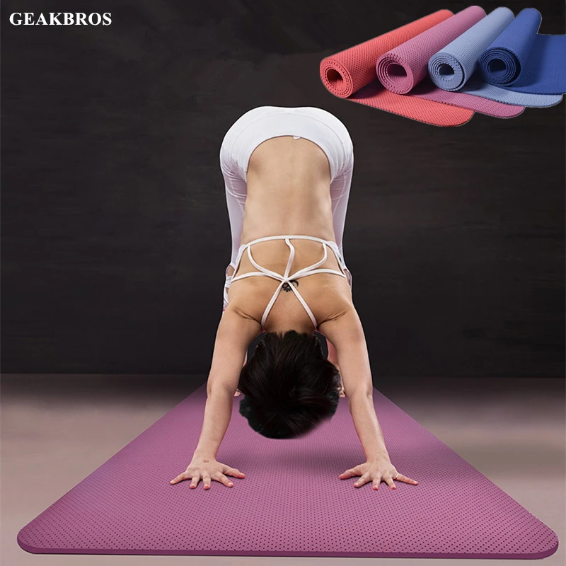 

5MM TPE Yoga Mat Non Slip Carpet Mat Pad 176cmX62cm Non-slip Slimming Exercise For Beginner Environmental Fitness Gymnastic Mat