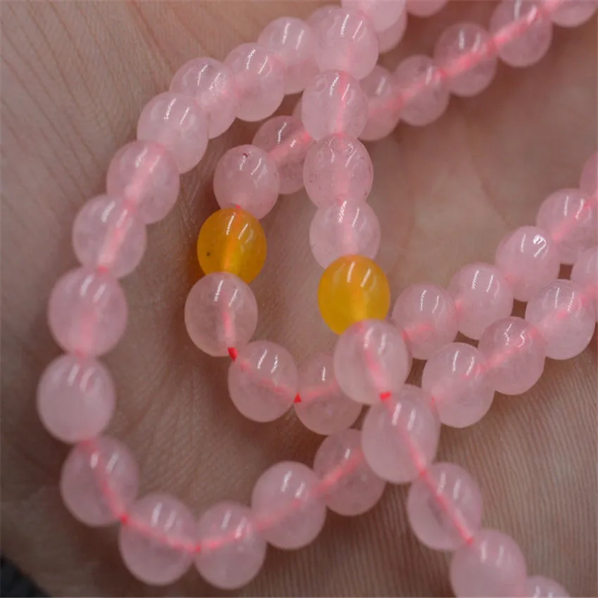 6 мм розовый Кристальный браслет Lucky mala необычный буддизм новый Chakas Bless Sutra Горячая