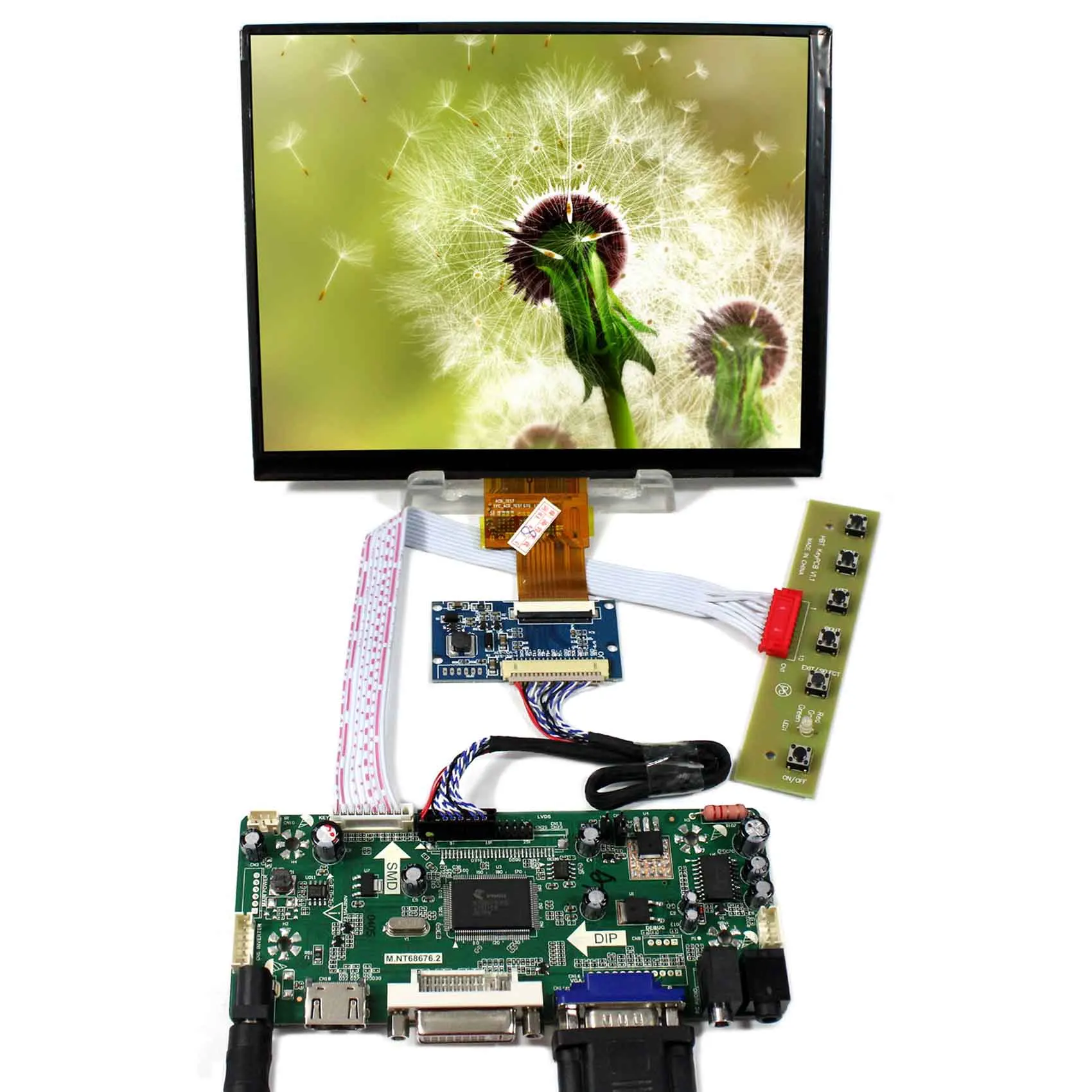 8 &quotHJ080IA 01E дюймов 1024X768 IPS ЖК дисплей Экран + HD MI VGA HDMI DVI плата контроллера М.