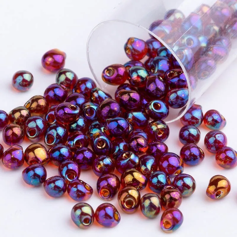 Taidian 3.4MM Miyuki Drop Beads For France Store Coffee Opaque Color Perles Fabrication De Bijoux 5grams About 100 Pieces | Украшения и