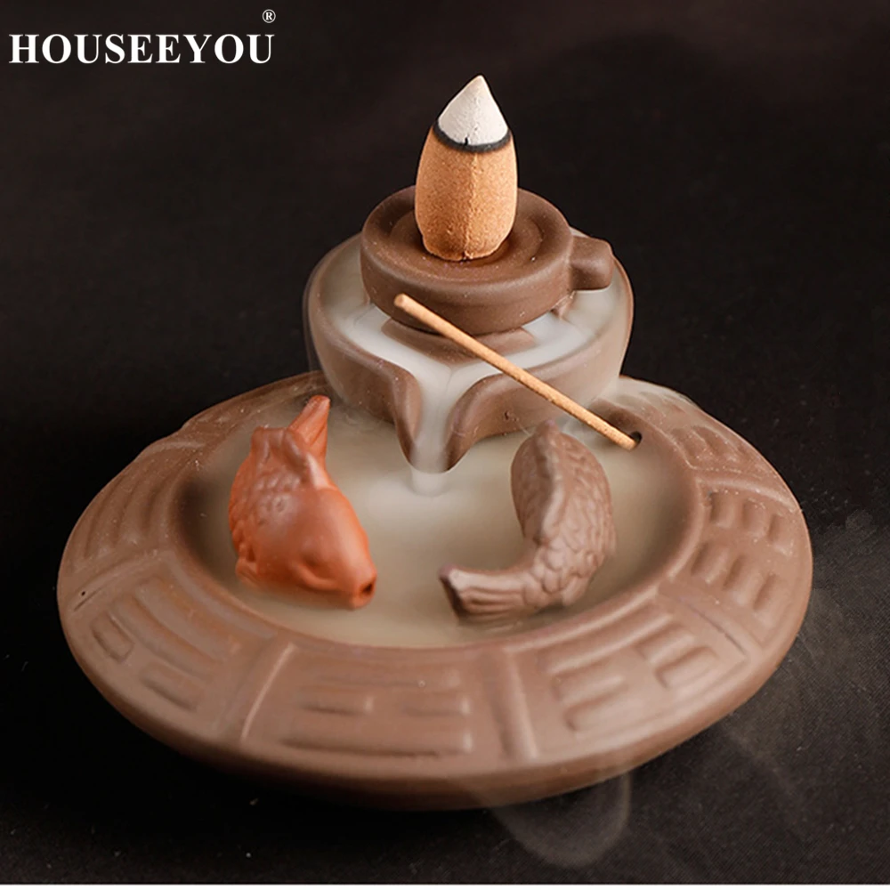 20 конусов для ароматерапии и рыбьего пруда курильница подставка Водопад дома