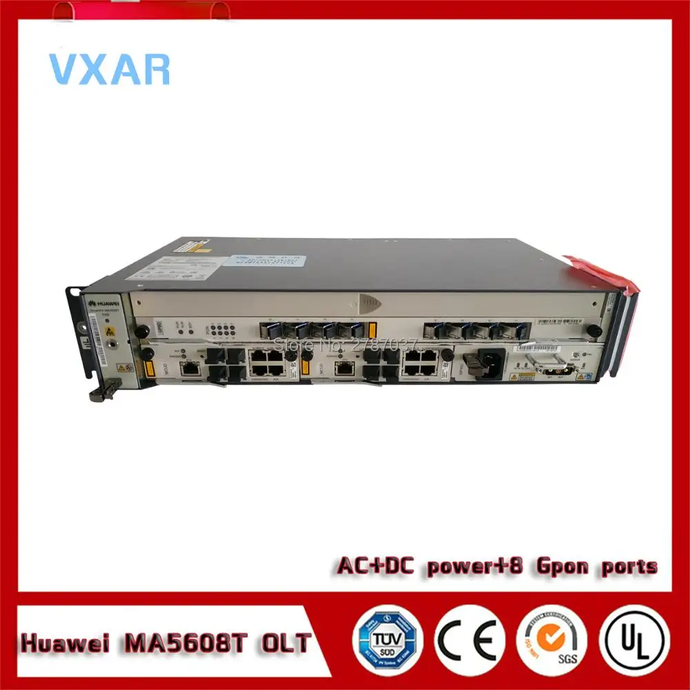 Оригинальный и абсолютно новый HUA WEI MA5608T OLT gpon olt с 8 портами dc/ac|Оптоволоконное
