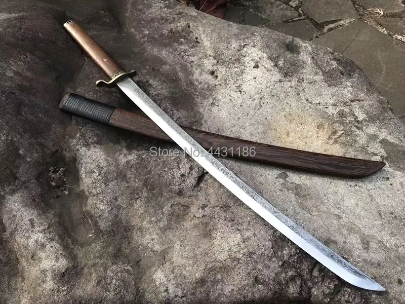 Ручная ковка высоких клинок из марганцевой стали острые для резки KungFu Dao Sword
