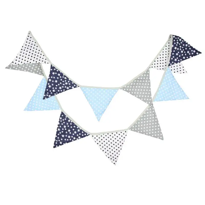 12 флаги 3 2 м хлопок овсянка баннеры Вымпел Baby Shower Свадебный венок с цветочным