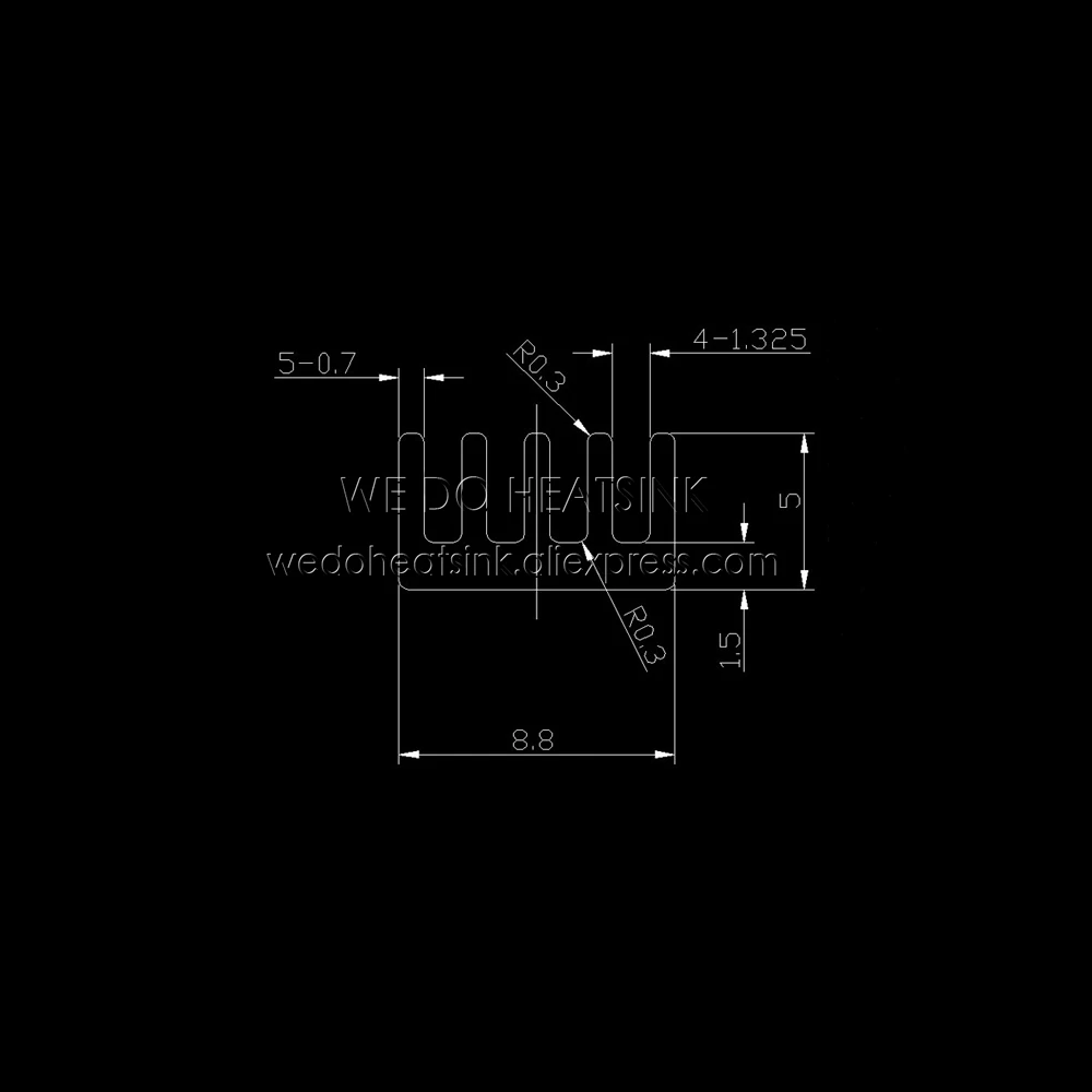 Мы производим теплоотвод 50 шт. 8 8x8 8x5 мм ОЗУ алюминиевый чип радиатор|heat sink|aluminum heat