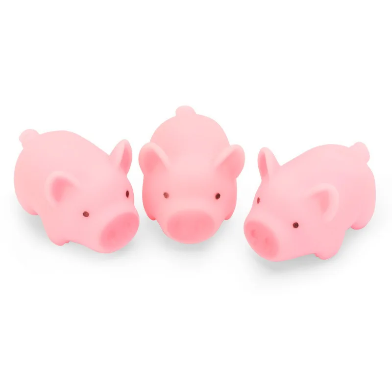 Детские пляжные Ванна мультфильм пластик свинья Squeeze звуковые игрушки для детей |