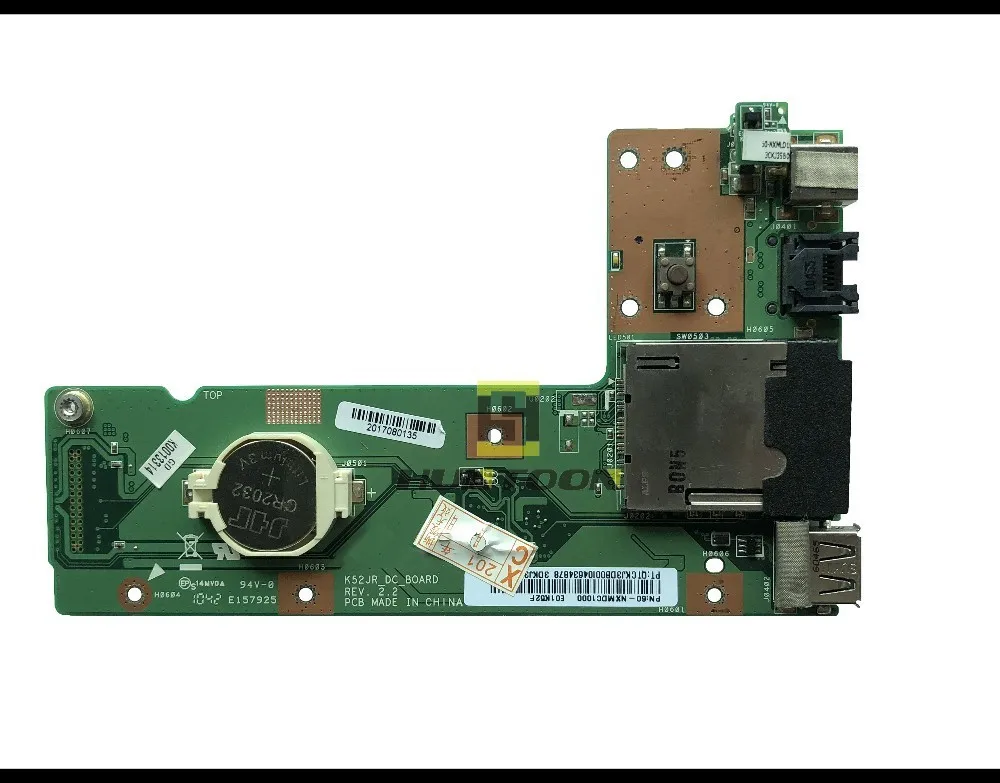 Подлинный интерфейс питания DC Jack плата для ASUS K52F K52JR K52JC K52DR X52F X52J LAN board.60-NXMDC1000