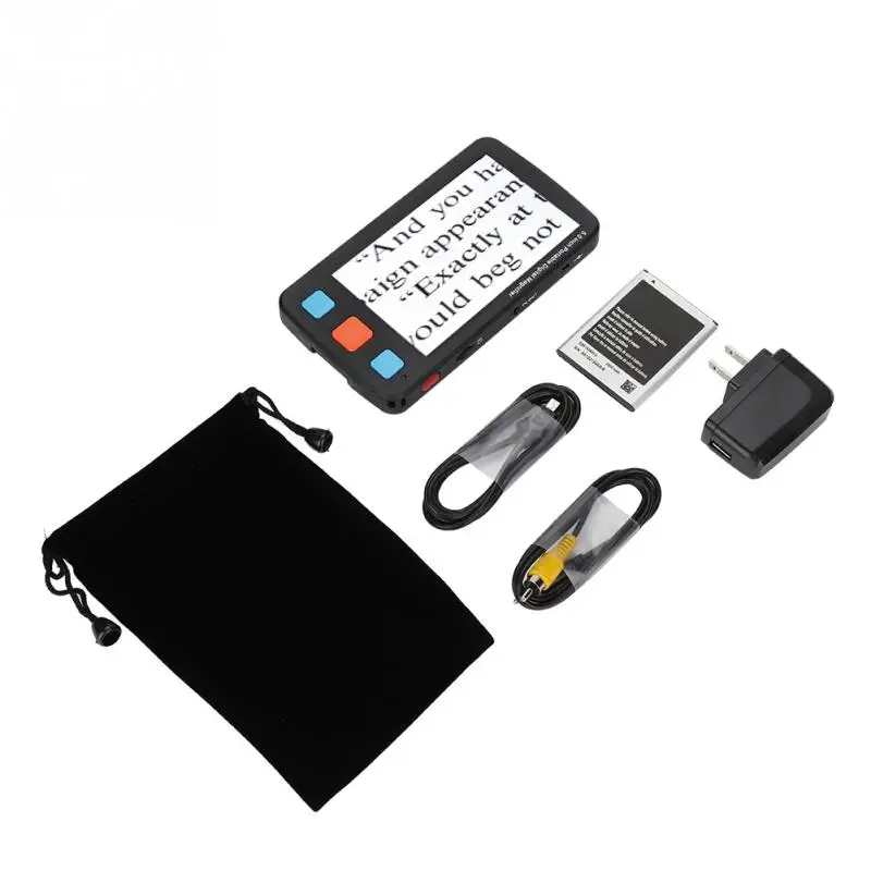 Высококачественная 5 дюймовая ЖК цифровая Лупа с низким видением Электронная US110