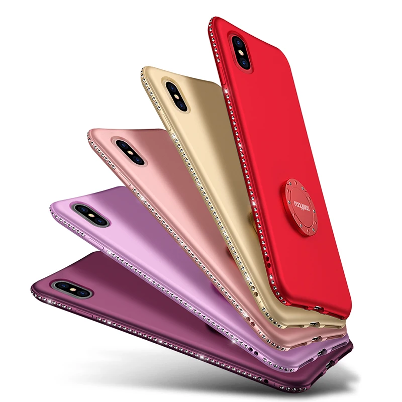 Блестящие чехлы для телефонов iPhone XS Max XR X 8 7 6 6S Plus Samsung S8 S9 Note 9 чехол с блестящими