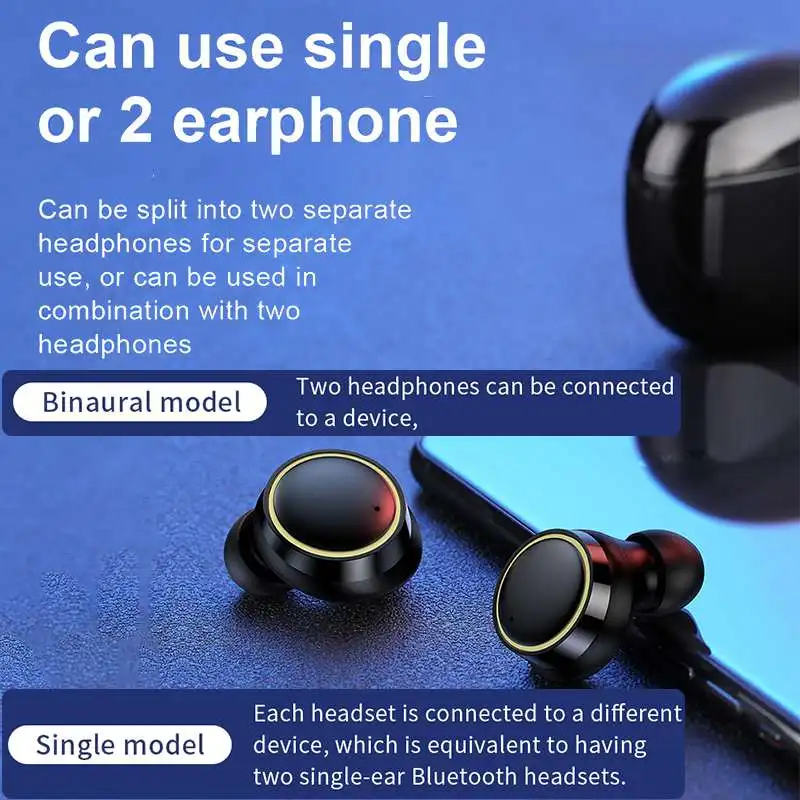CLAITE T05 мини Беспроводной двойной Bluetooth наушники стерео звук бинауральные Call