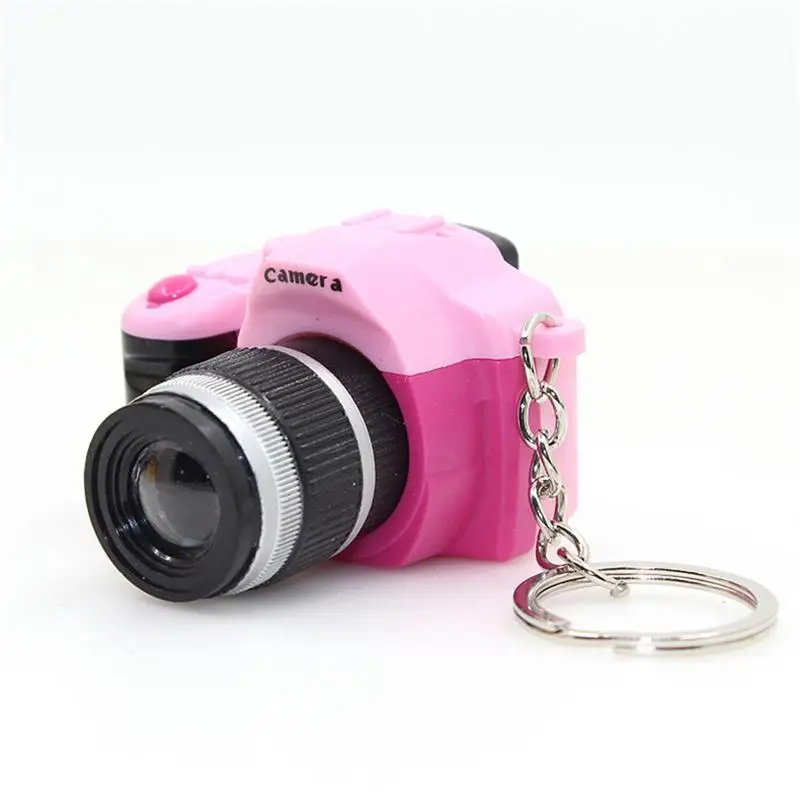 Мини цифровой DSLR брелоки Ретро камера светодио дный стиль светодиодной вспышкой