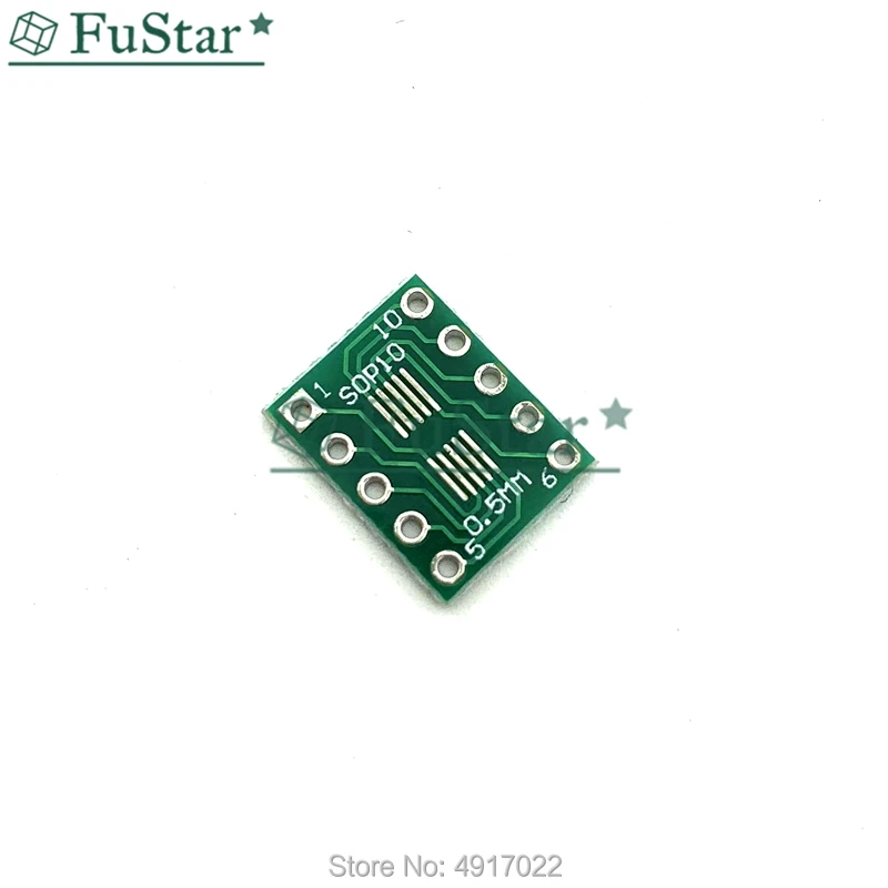 20 шт. SOT23 SOP10 MSOP10 Umax SOP23 к DIP10 Pinboard SMD для DIP адаптерной пластины 0 5 мм/0 95 мм до 2 54 Pin PCB плата
