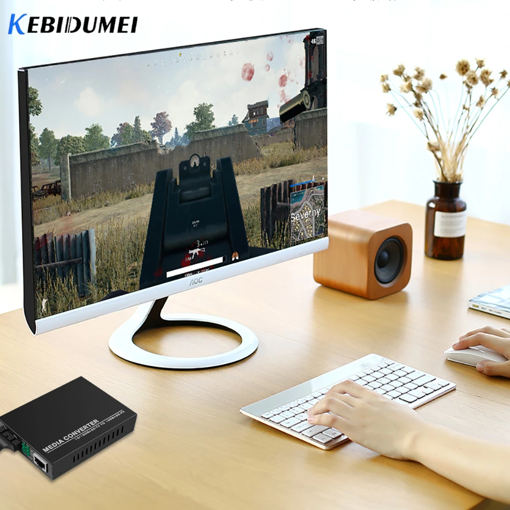 Медиаконвертер KEBIDUMEI RJ45 Ethernet для оптического порта волоконно оптический