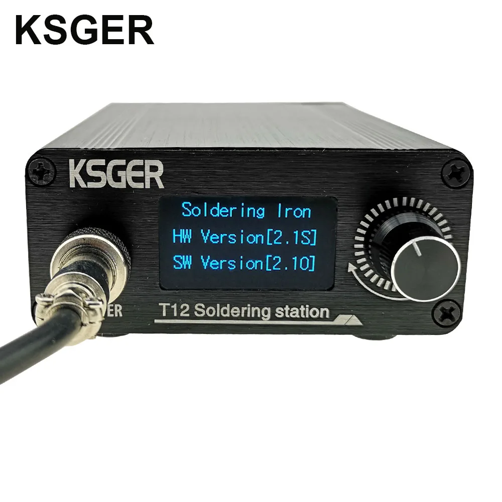 KSGER T12 паяльник станция литиевая батарея STM32 V2.1S OLED железные наконечники из