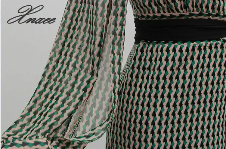 

Plus Size Elegant Party Dress Women Summer Long Sleeve striped Straight Long Dress Casual Vintage Beach Sunscreen Dress