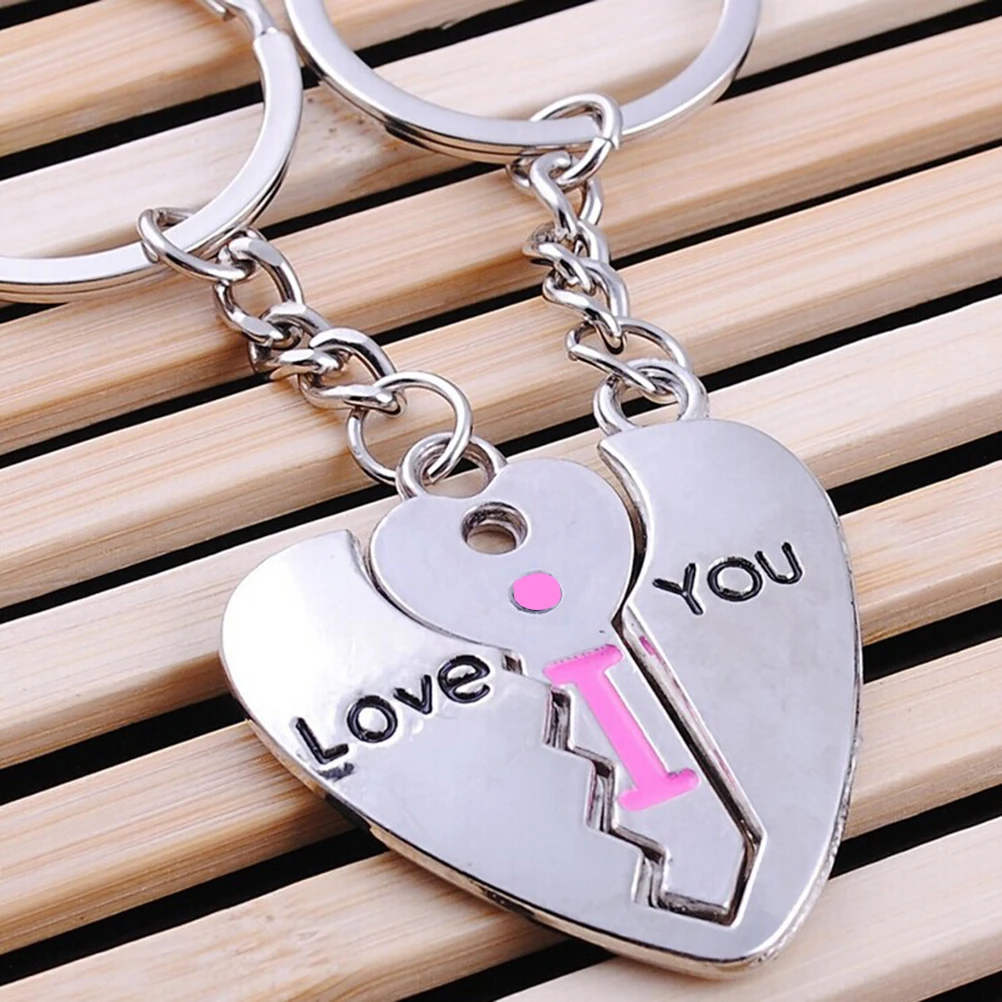 2 шт. парный брелок Rign Брелок Любовник Милая подарок на день Святого