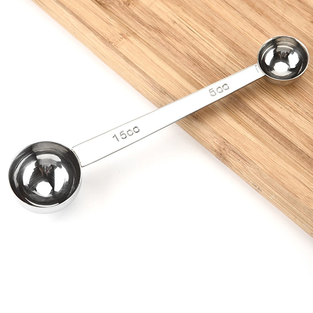 Double Head Stainless Steel Measuring Bean Powder Multifunctional Tools Scale Coffee Spoon Tea Home Cooking Kitchen | Дом и сад