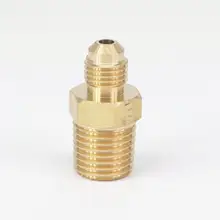 SAE нитки 3/8 &quot 24 UNF Подходит диаметр трубы 3/16&quot 1/4 &quotNPT папа латунь