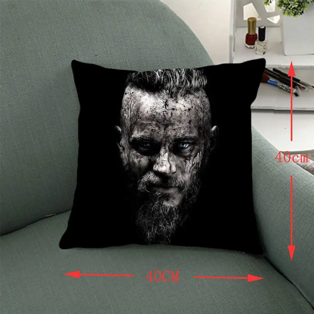 16 &quotVikings полный напечатанный Чехол для наволочки Ragnar Lothbrok ТВ серии Dakimakura