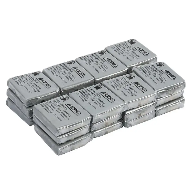 Разминаемые резинки 24 упаковки для рисования на древесном угле не размазывающие