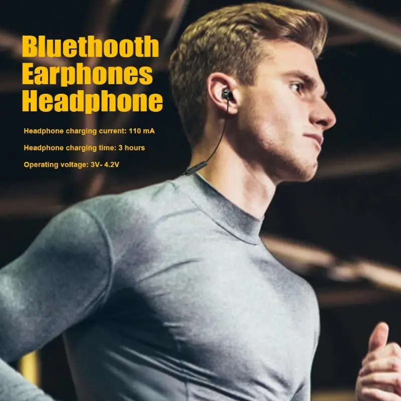 HBQ BX Спорт на открытом воздухе Bluethooth наушники шеи висит наушники|Наушники и