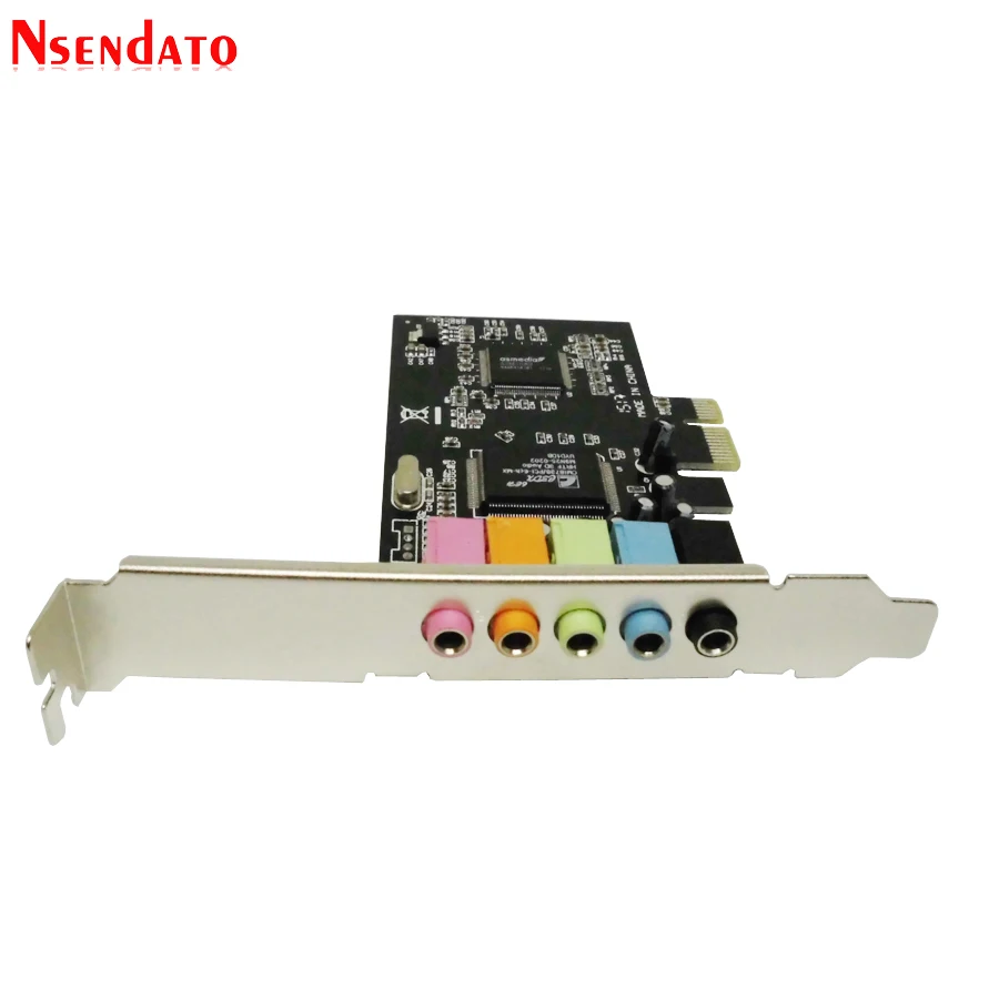 Цифровая звуковая карта PCI-E PCI Express 5 1 каналов 3D аудио 6 твердых конденсаторов