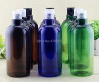 510pcs 500ml plastic bottle with flip cap 500cc empty cosmetic refillable sub bottling package container free shipping
