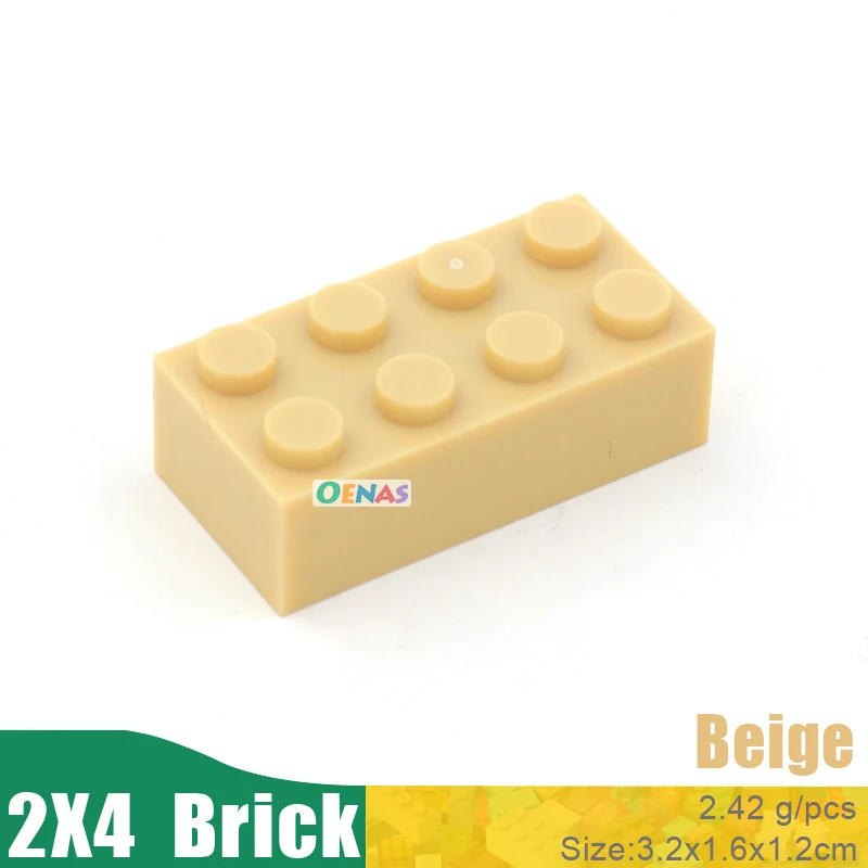 100g 40pcs/bag Educational Kids Toy Plastic Building Blocks Accessories 2x4 Brick DIY Kit Compatible With L*goes In Bulk | Игрушки и